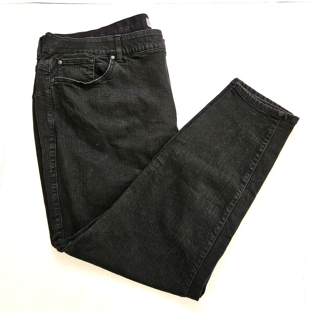 Torrid Bombshell Skinny Jeans Womens 26R Black Stretch High Rise Inseam 27